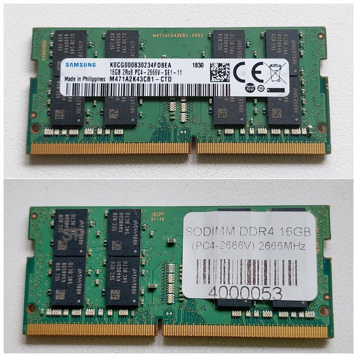 DDR4 SO-DIMM 16 gb 2666 Samsung