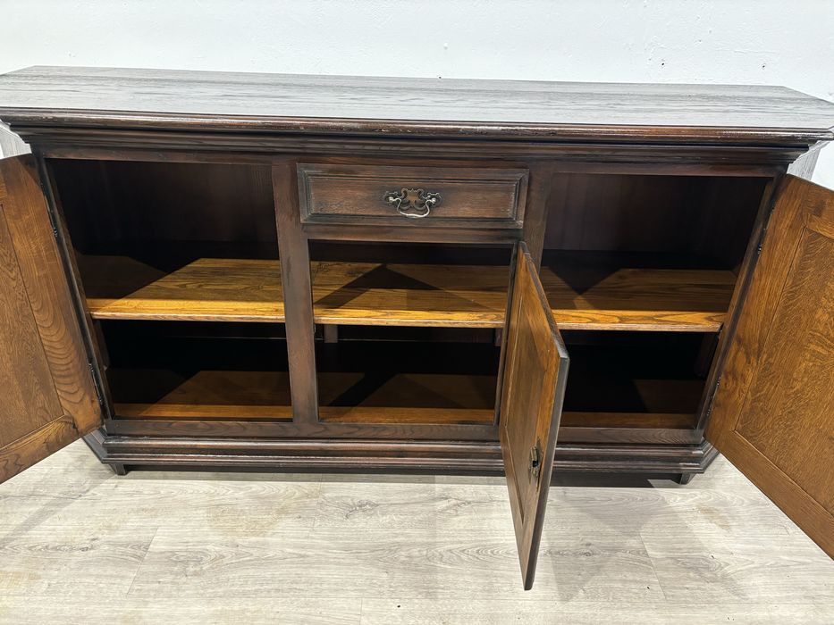 Piękny dębowy komplet mebli do jadalni