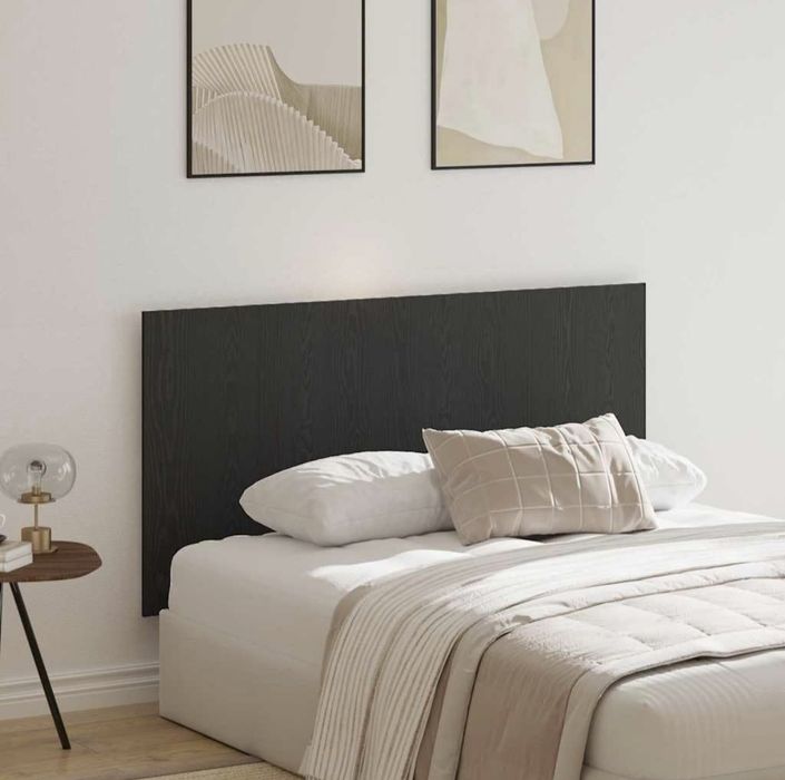 Cabeceira de cama preta 160 cm x 80 cm x 1.5 cm