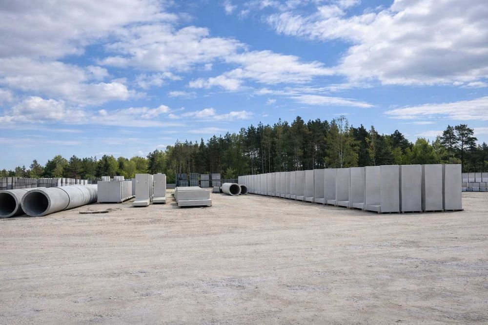 Mur oporowy L-ka LKI LKA zasieki boksy ściana beton C30/37 TRANSPORT