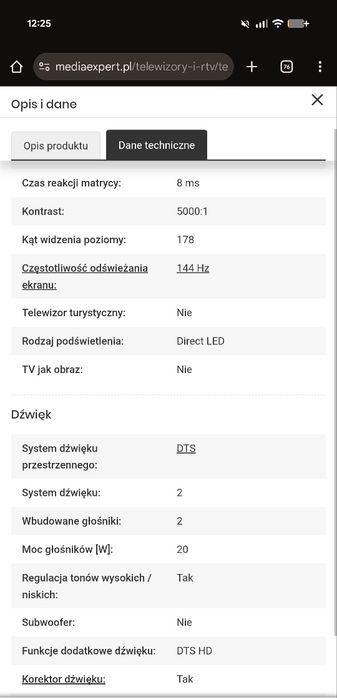 Telewizor TCL 55C735 55" QLED 4K 144Hz Google TV + uchwyt  Gratis