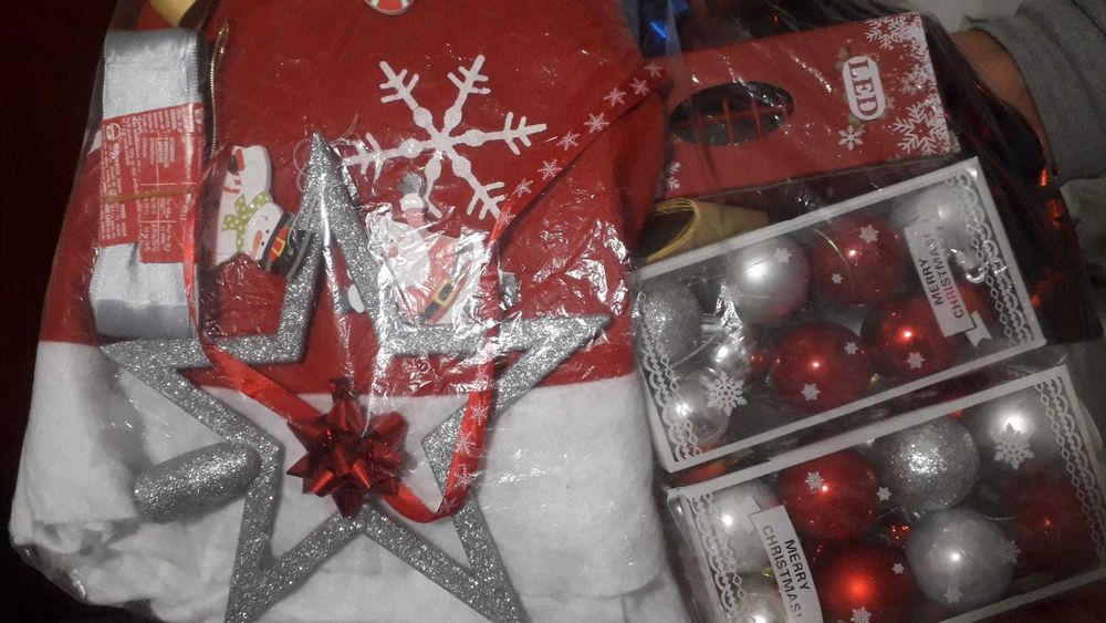 Arvore de Natal com enfeites