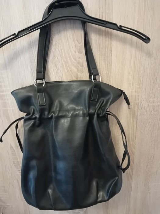 Torba shopperka worek czarna