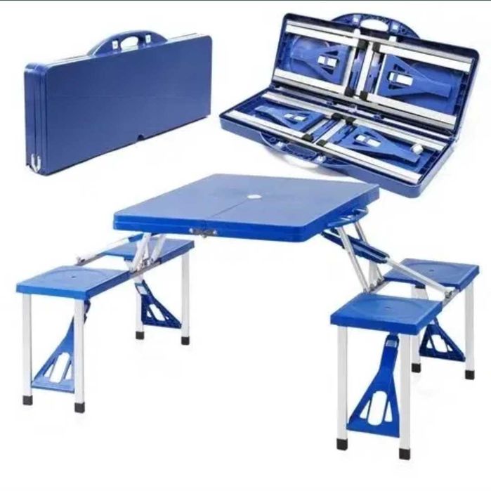 Mesa de campismo com assentos