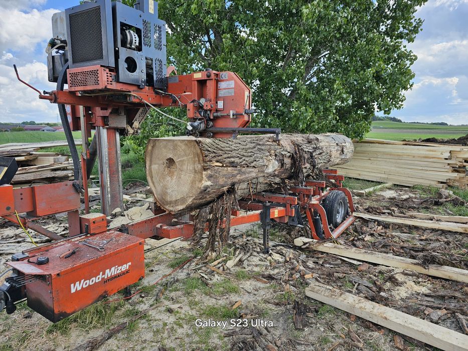 Trak objazdowy tartak mobilny spalinowy tarcica deski kantówki krokwie