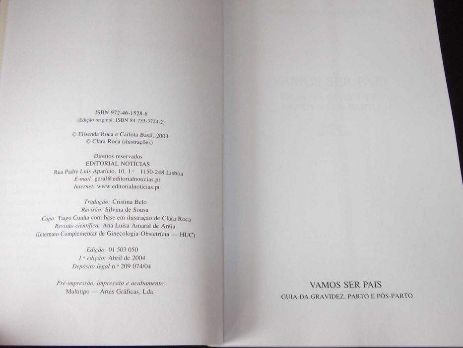 Livro Vamos Ser Pais guia da gravidez parto e pós