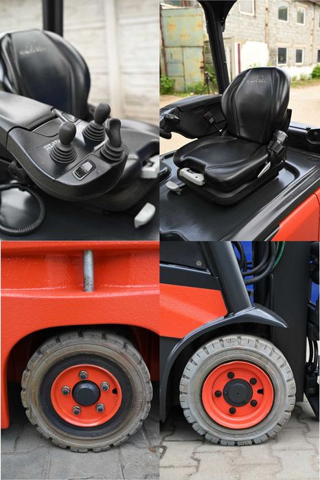 Wózek widłowy Linde E16-02 Triplex 547cm Bat 22rok Pozycjoner  FHP 497