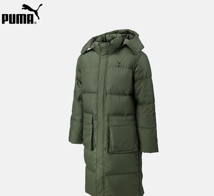 Оригінал! Мужской зимний длинный пуховик пальто куртка Puma