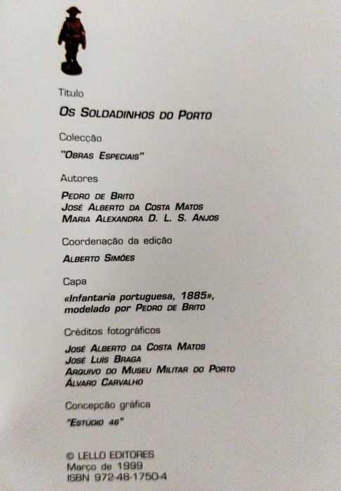 Livro - Os Soldadinhos do Porto, como novo.