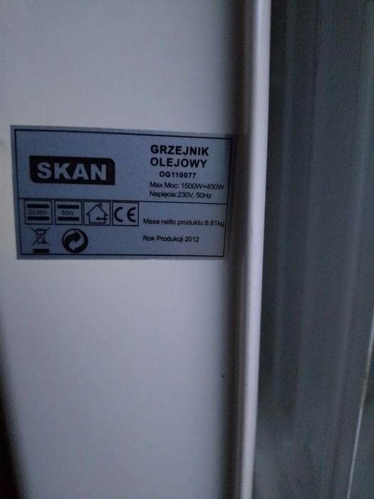 Grzejnik olejowy przenośny
