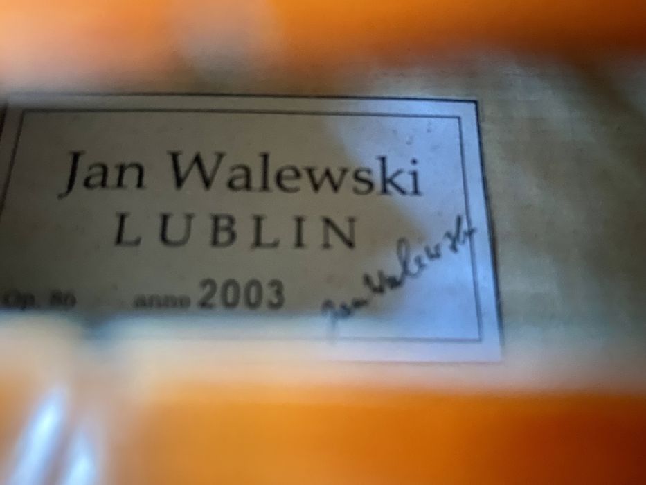 Skrzypce mistrzowskie 4/4 lutnicze - Jan Walewski