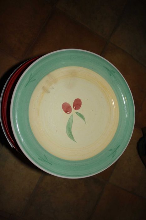 talerze angielskie retro