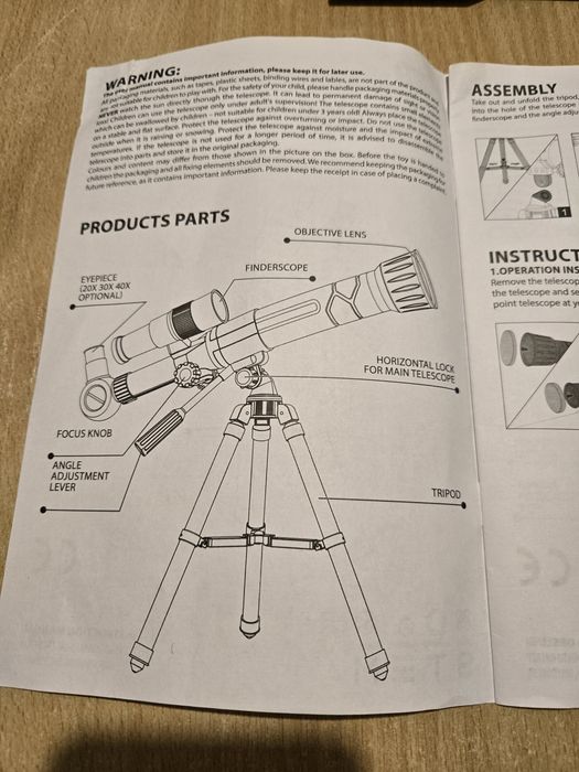 Teleskop dla dzieci firmy Smiki zabawka STEM