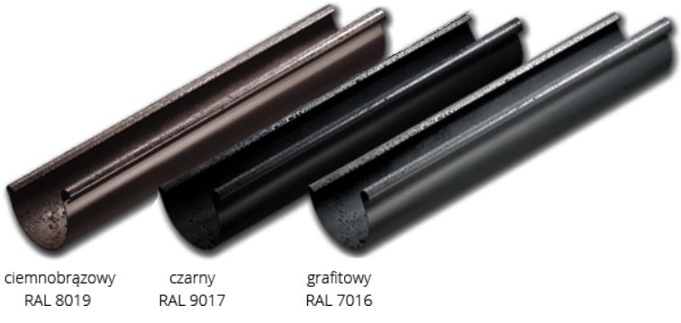 rynna rynny PCV 75mm GAMRAT 1mb