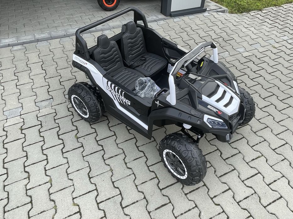 Auto na akumulator 2-osobowy Mega Duży Buggy A032 4x200 Watt Biały