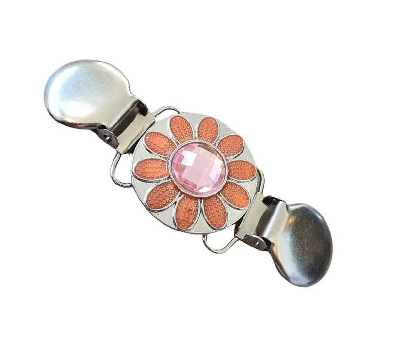 Klips do swetra, kardiganu - retro, ozdobna broszka