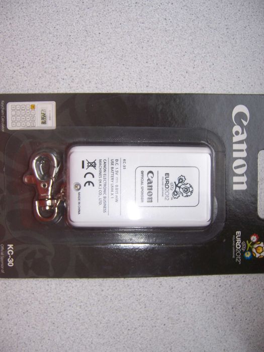 Калькулятор-брелок Canon KC-30, спецвыпуск к EURO 2012