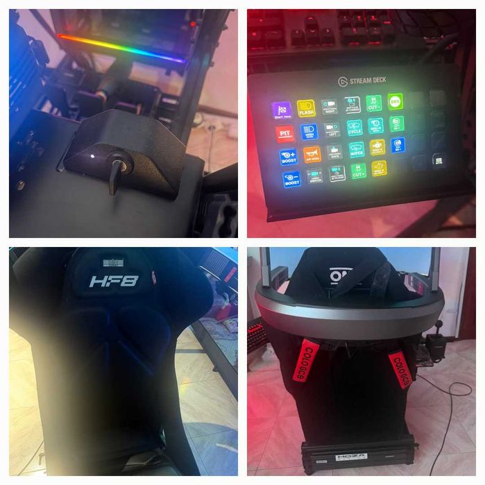 Sim Rig Profissional Completo MOZA R25 + PC i9/RTX4070 + Odyssey 49