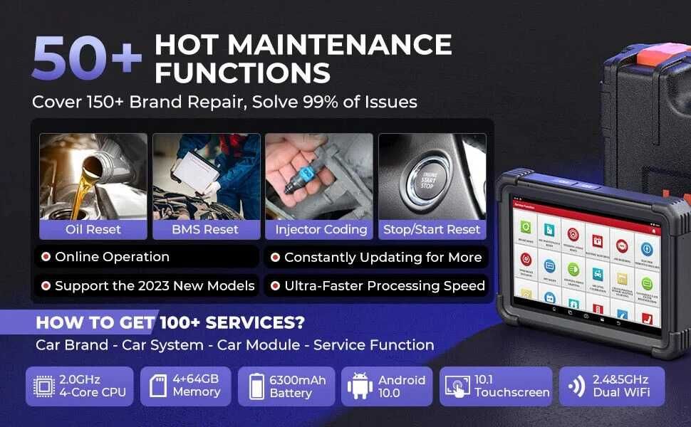 Máq. Diagnostico Auto - Launch x431 Pro3 Apex - Nova Garantia 5anos