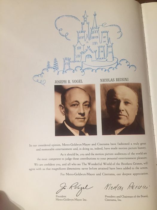 The Wonderful world of the brothers Grimm - metro Goldwyn Mayer cinera
