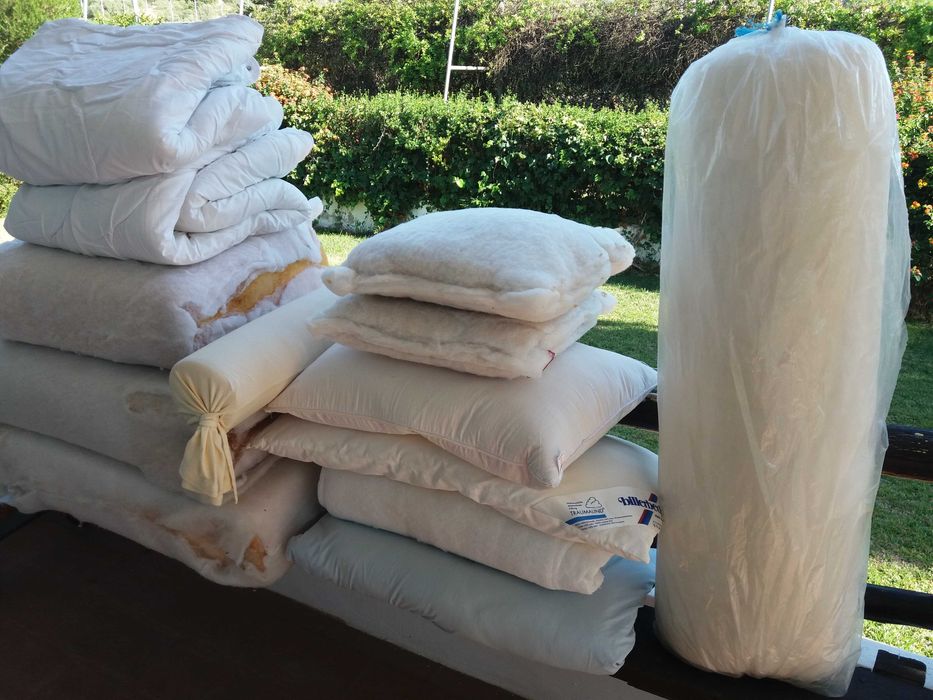 toalhas grelhador almofadas almofadão