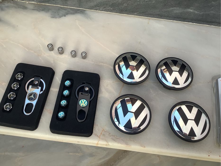 Vw centros jante pipos valvulas com porta chaves vw / mercedes