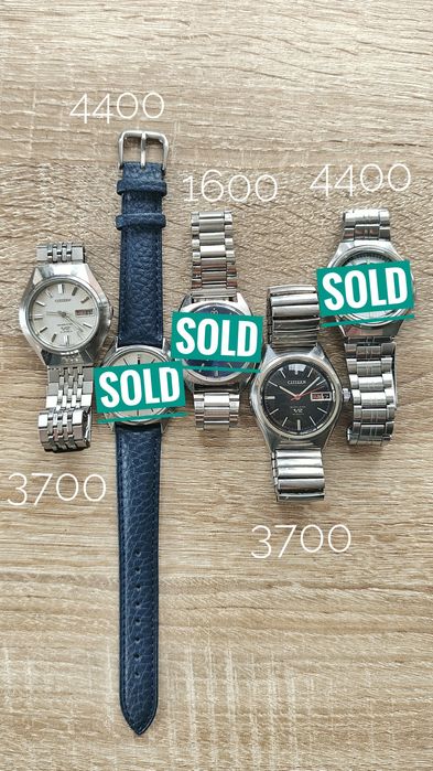 Вінтажні японські годинники 60-80x - Seiko, Orient, Citizen, Ricoh