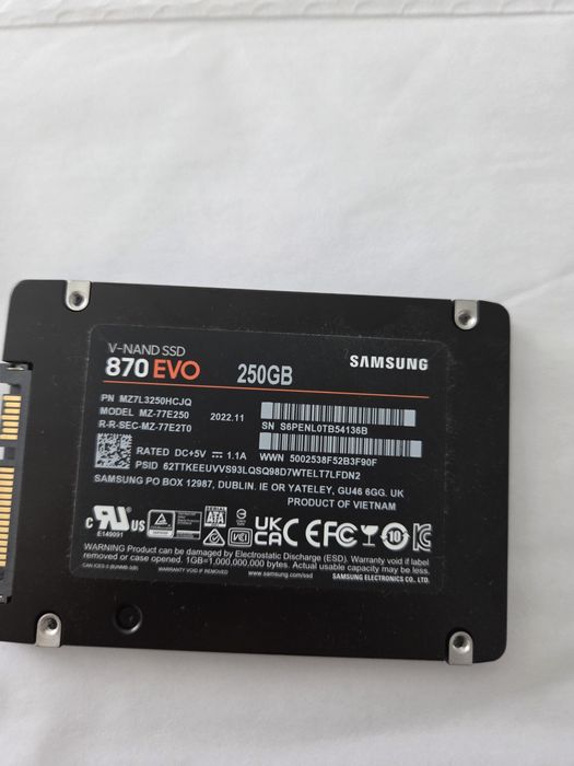 Dysk SSD 250gb Samsung evo870
