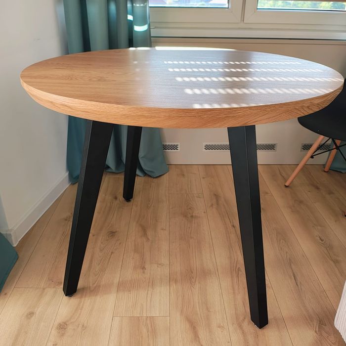 Stół okrągły loft drewno 100cm