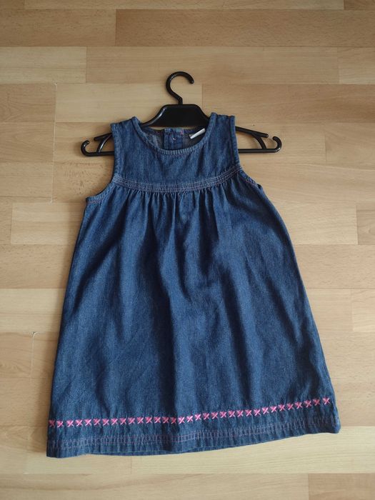 sukienka dżinsowa F&F do przedszkola rozm. 18-24 m-ce - do 3 lat