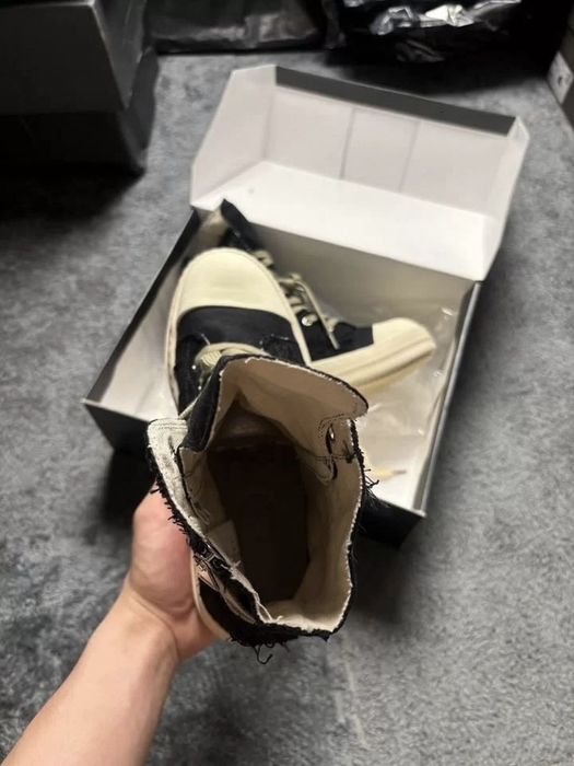 Кеды Rick Owens ramones distressed high