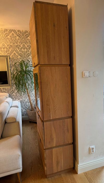 Almi decor Szafka regał witryna prawdziwy Dąb lity