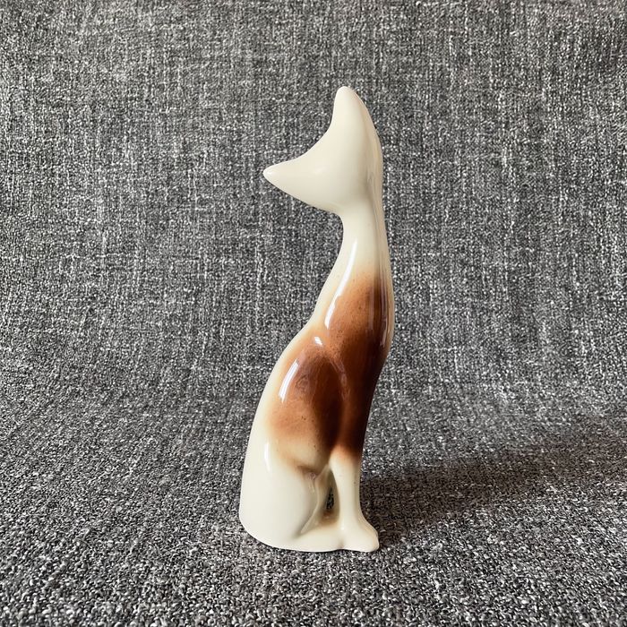 Вінтажна керамічна статуетка сіамського котика