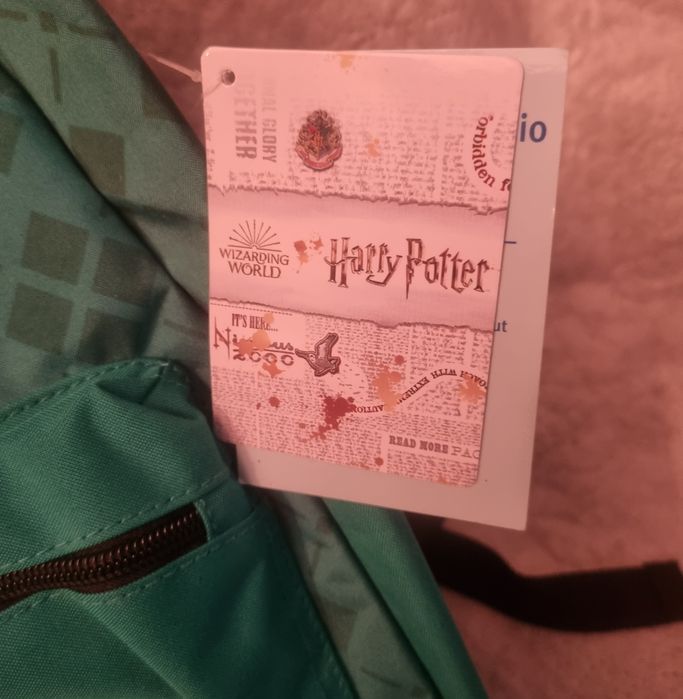 Plecak plus kosmetyczka Harry Potter zielony