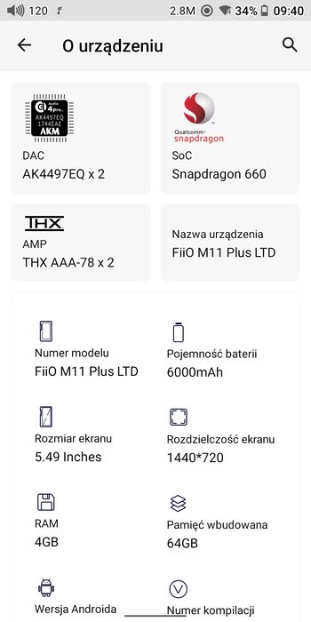 Fiio m11 plus akm LTD