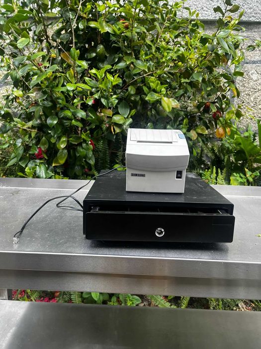 Conjunto POS: Impressora Térmica Bixolon + Gaveta de Dinheiro Automática