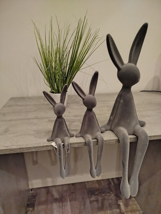 Zając flokowany 3szt