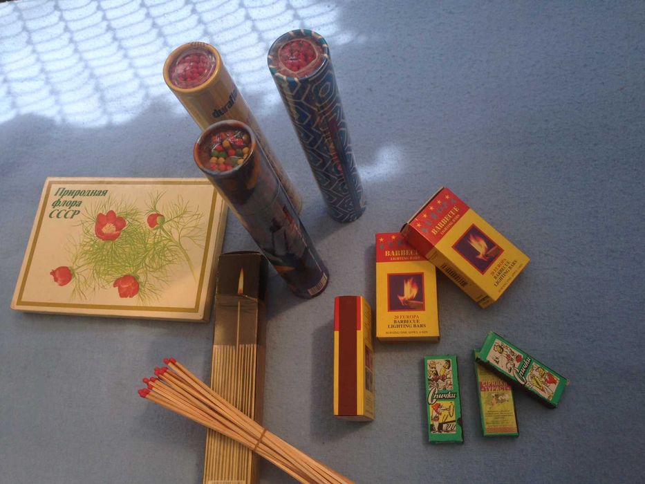 Спички разные охотничьи каминные коллекционные