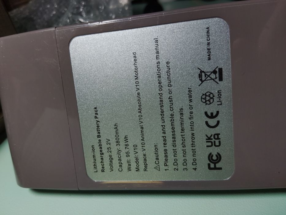 Dyson odkurzacz bezprzewodowy bateria akumulator