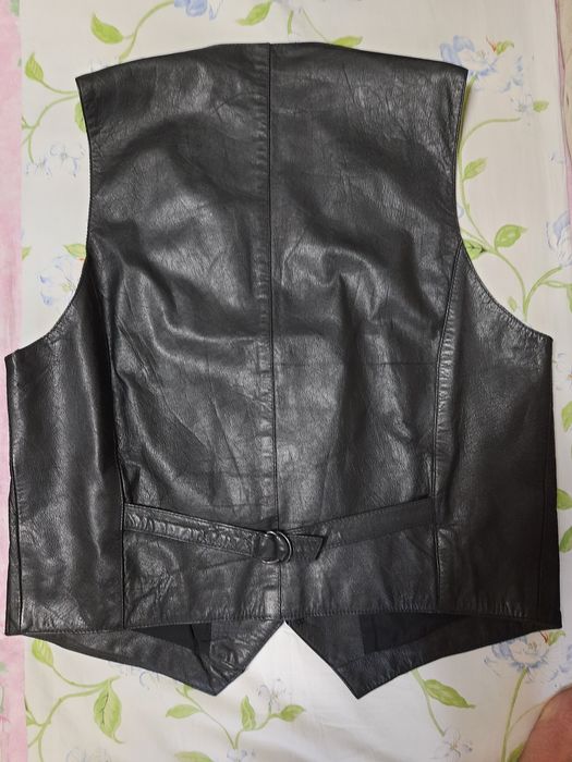 ЖАЛЕТ мужской из НАТУРАЛЬНОЙ КОЖИ высшего качества