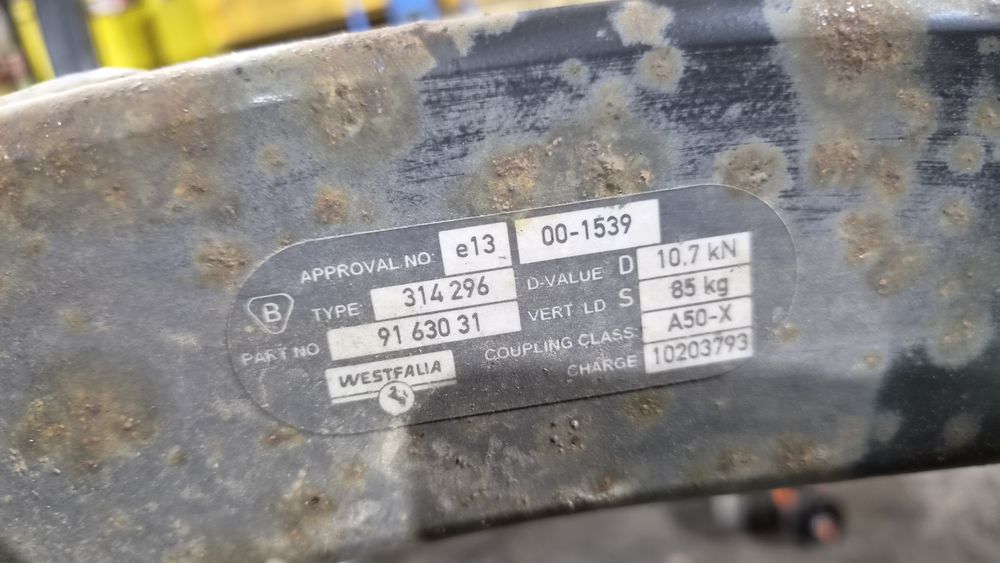 Hak holowniczy westfalia oryginał kompletny moduł wiązka śruby instalacja opel vectra c kombi