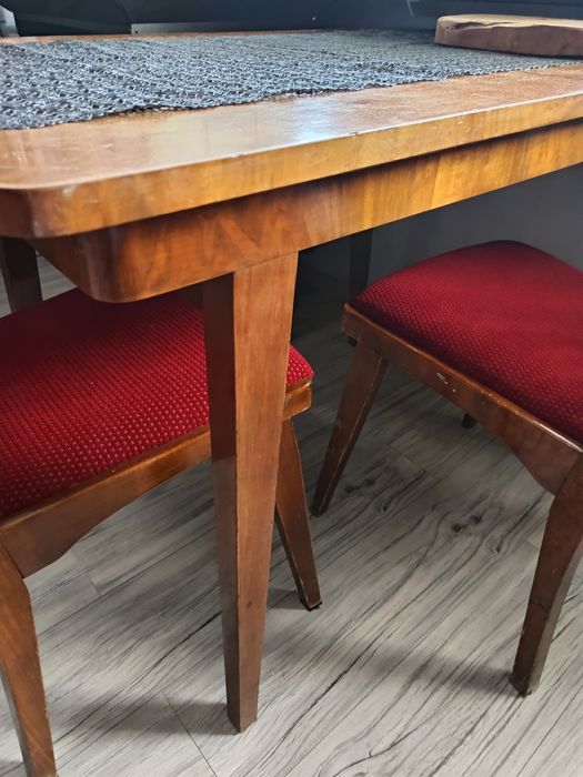 Stary, rozkładany stół prl