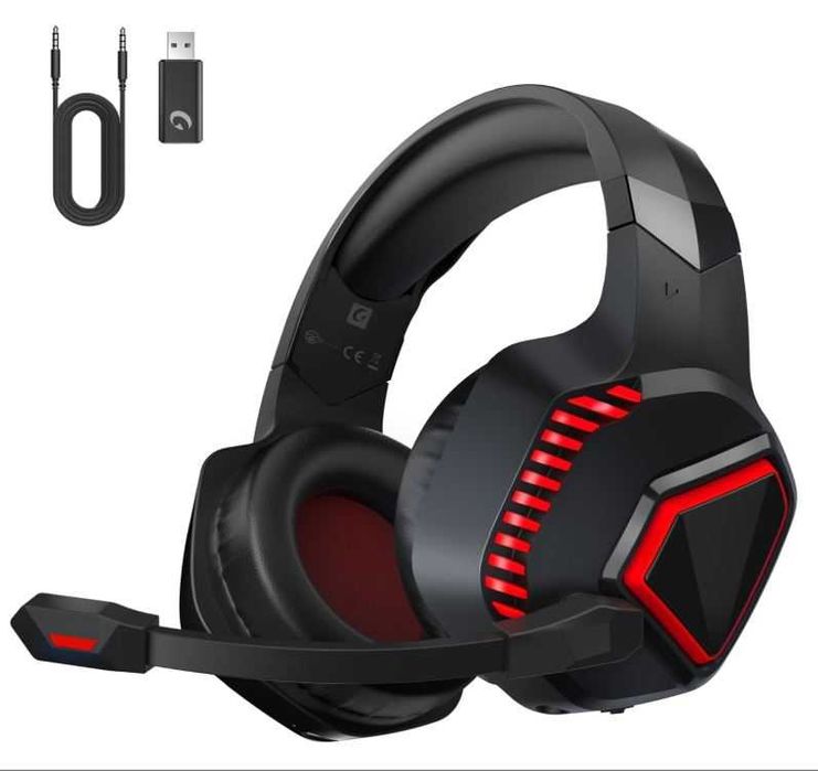 Bezprzewodowe słuchawki do gier dla PS5 PS4 Mac Switch, PC Bluetooth