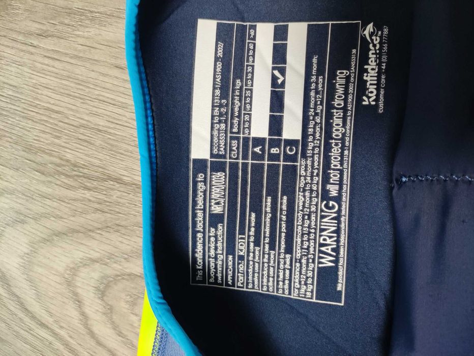Жилет для плавания Original Konfidence Jacket для детей 4-5 лет