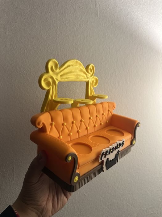 Sofá de friends impresso em 3d