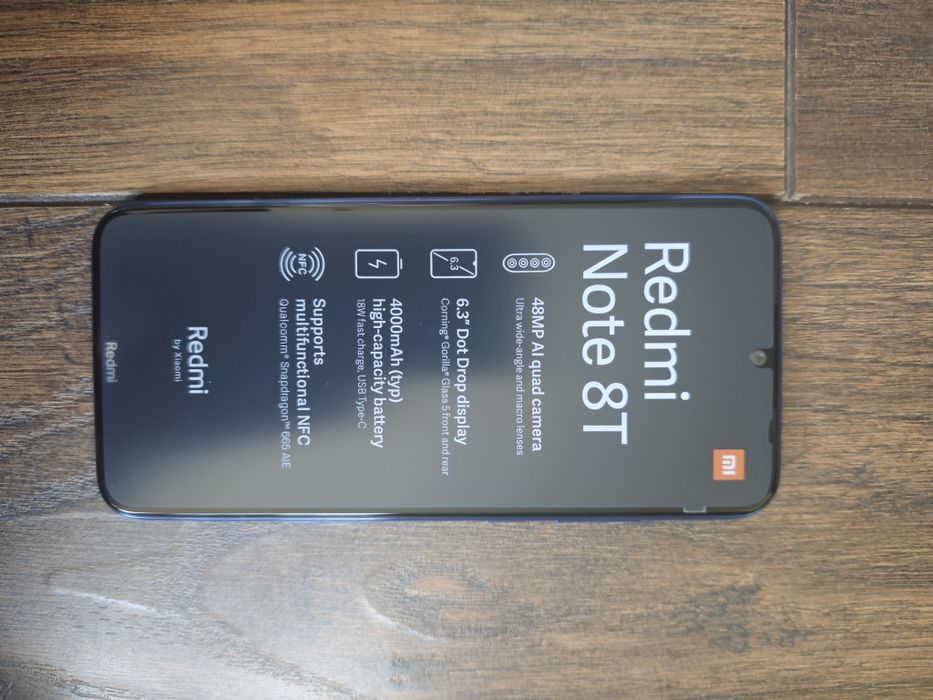 Xiaomi Redmi Note 8T – NOWY / Nieużywany – Komplet z pudełkiem i ładow