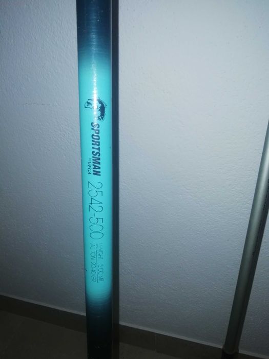 Conjunto de 7 canas de pesca