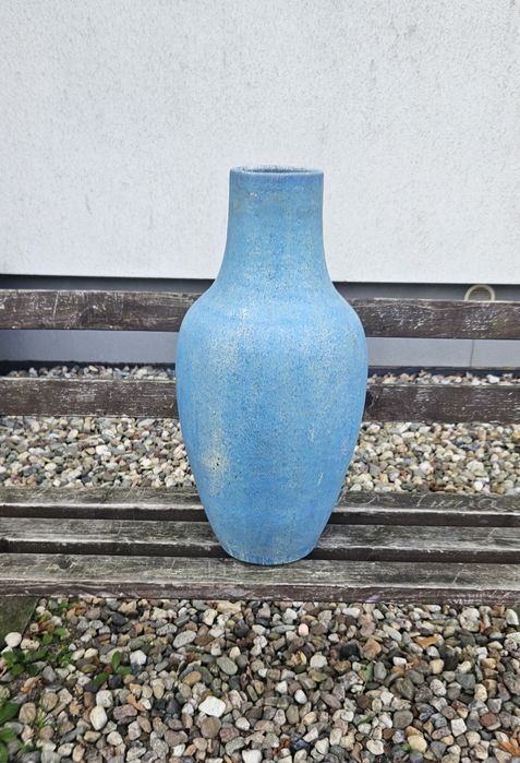 Ceramiczny mega duży podłogowy wazon Unikat  sygnowany Alberta Kiesslinga  West Germany  lat 50-60 tych