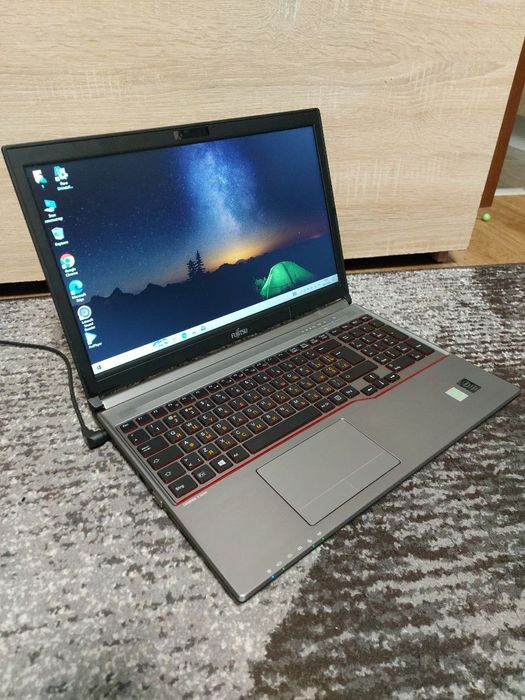 Немецкий ноутбук Fujitsu качественный надёжный ноутбук