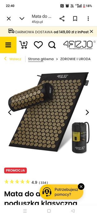 Mata do akupresury 4fizjo